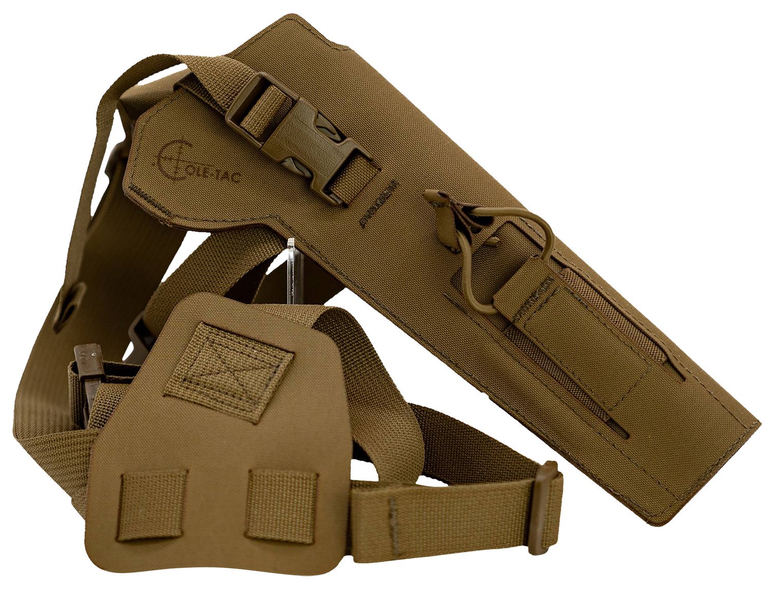 Cole-tac VW202 Varmint Wrangler Pistol Holder Chest Coyote Brown Left Hand