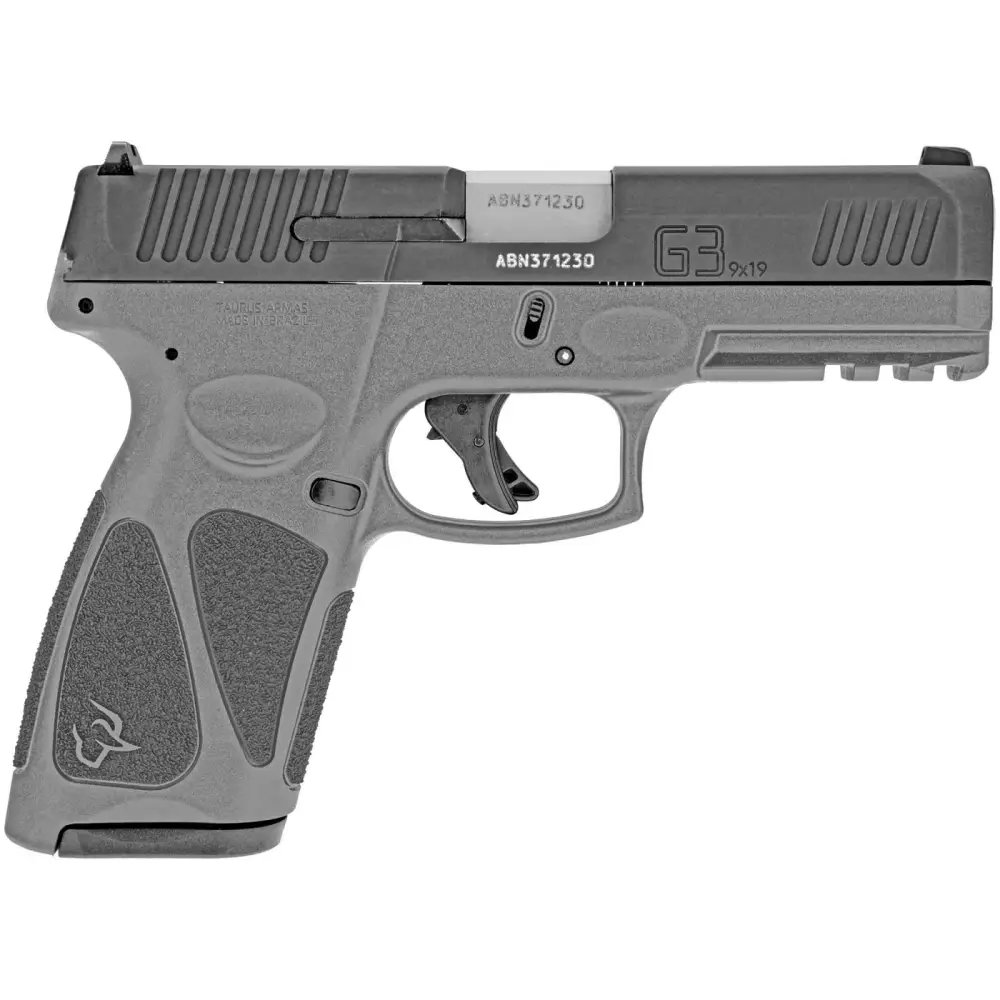 Taurus G3 Semi-Auto Pistol 9mm Luger Matte Black Slide Grey Polymer Finish - Taurus International Manufacturing, Inc. - 9mm