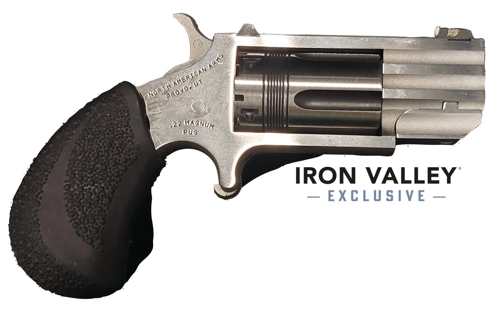 NAA NAA-PUG-DX 22 Mag Mini-Revolver 1" Barrel Stainless - NAA - 22 MAGNUM