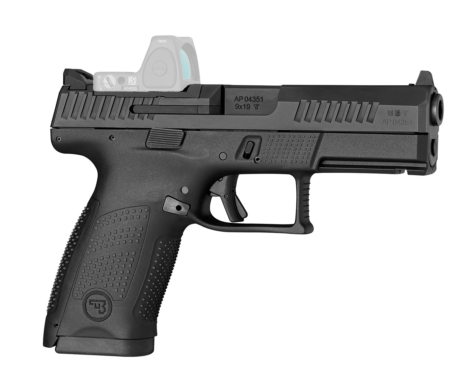 CZ P-10 C Optics-Ready 9mm 15rd Black Fixed Sights Semi-Auto Pistol (91536)