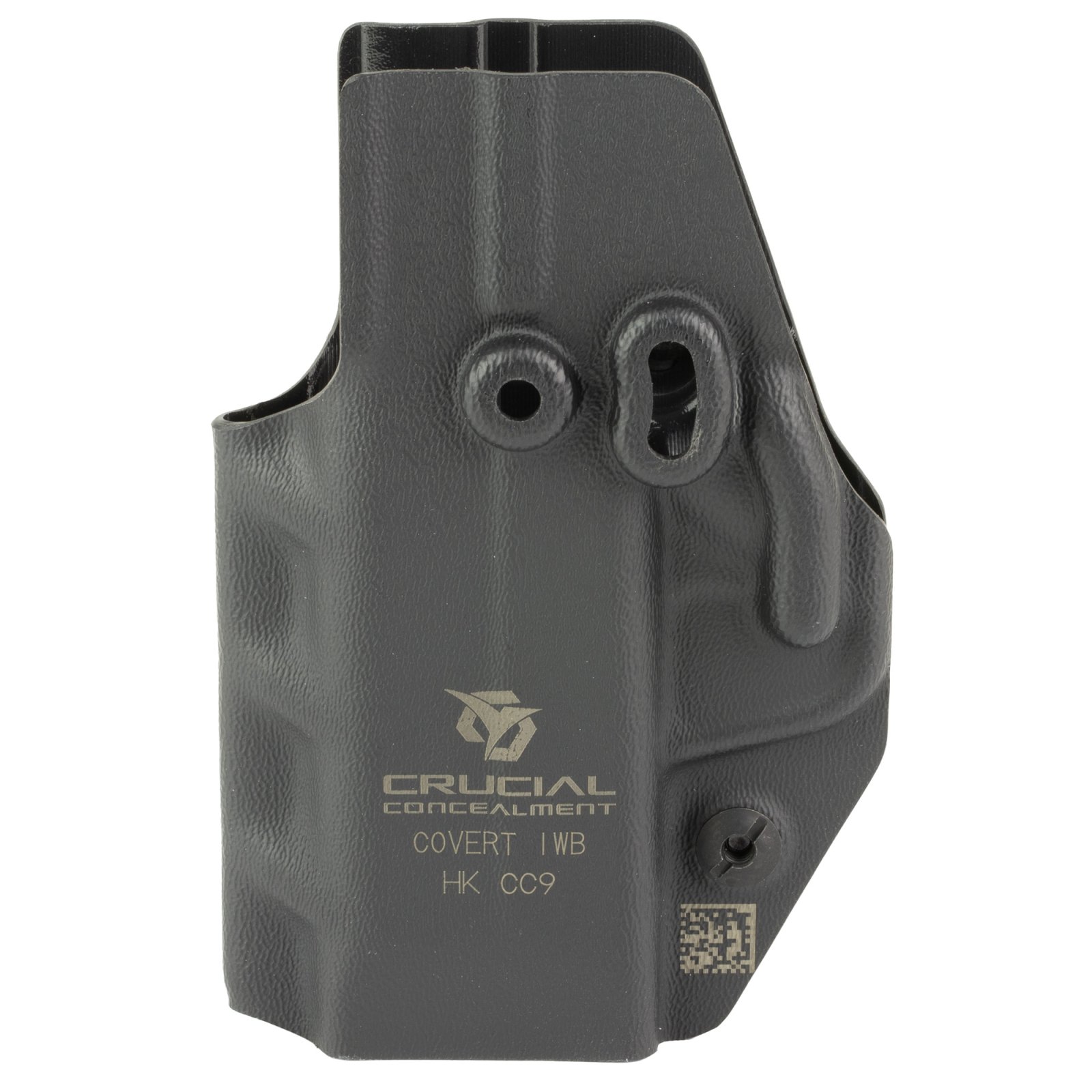 Crucial Concealment Covert IWB Holster Ambidextrous Black Kydex Fits HK