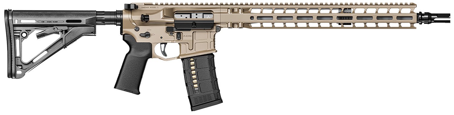Radian Weapons R0540 Semi-Auto Rifle - 223 Wylde Model 1, 16" Barrel, 1 in 8 Twist, 30-Round, FDE - Radian Weapons - 223 Wylde