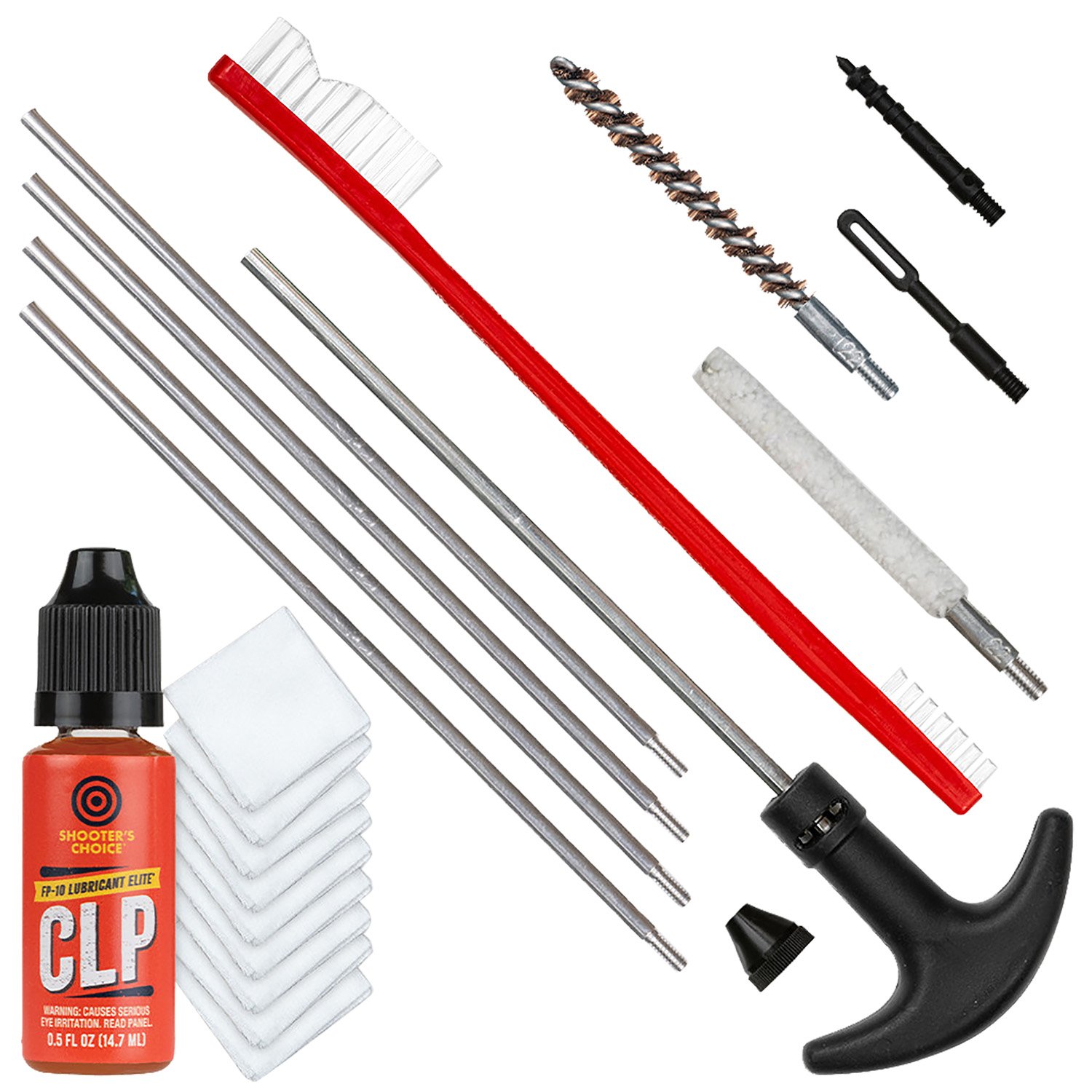 Shooter's Choice 22 Caliber Pistol Cleaning Kit with Brass Components - Otis Technology - .22