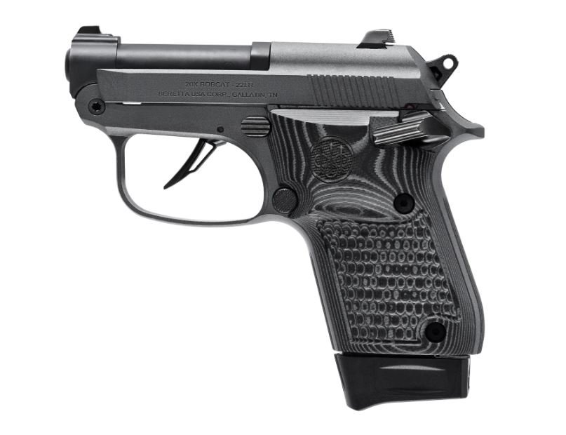 Beretta J20X22R8M2 Bobcat 20X .22LR 8RD Gray/Black G10 Grips Trident Trigger