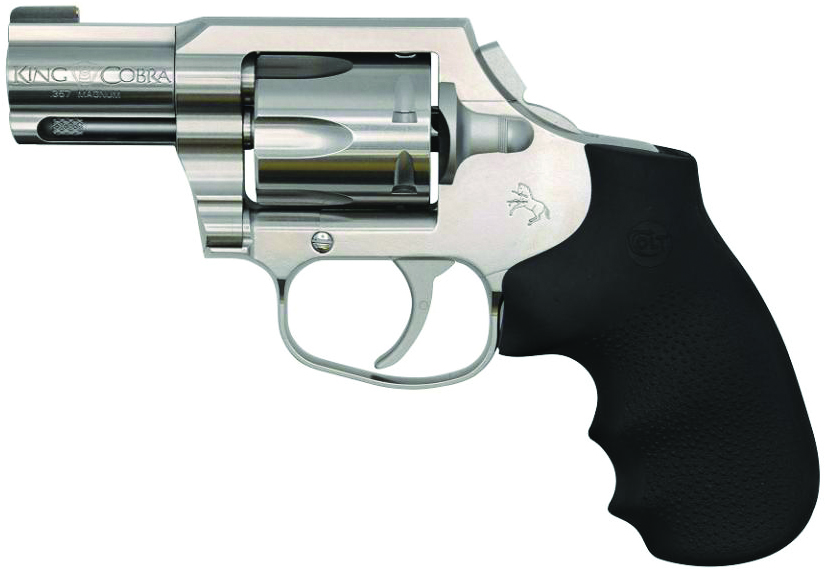 Colt King Cobra 357Mag 2" SS DAO Blem Revolver - Heavy-Duty Frame, Brushed Stainless, Hogue Overmolded Grips, 6 Rounds, 26 oz.