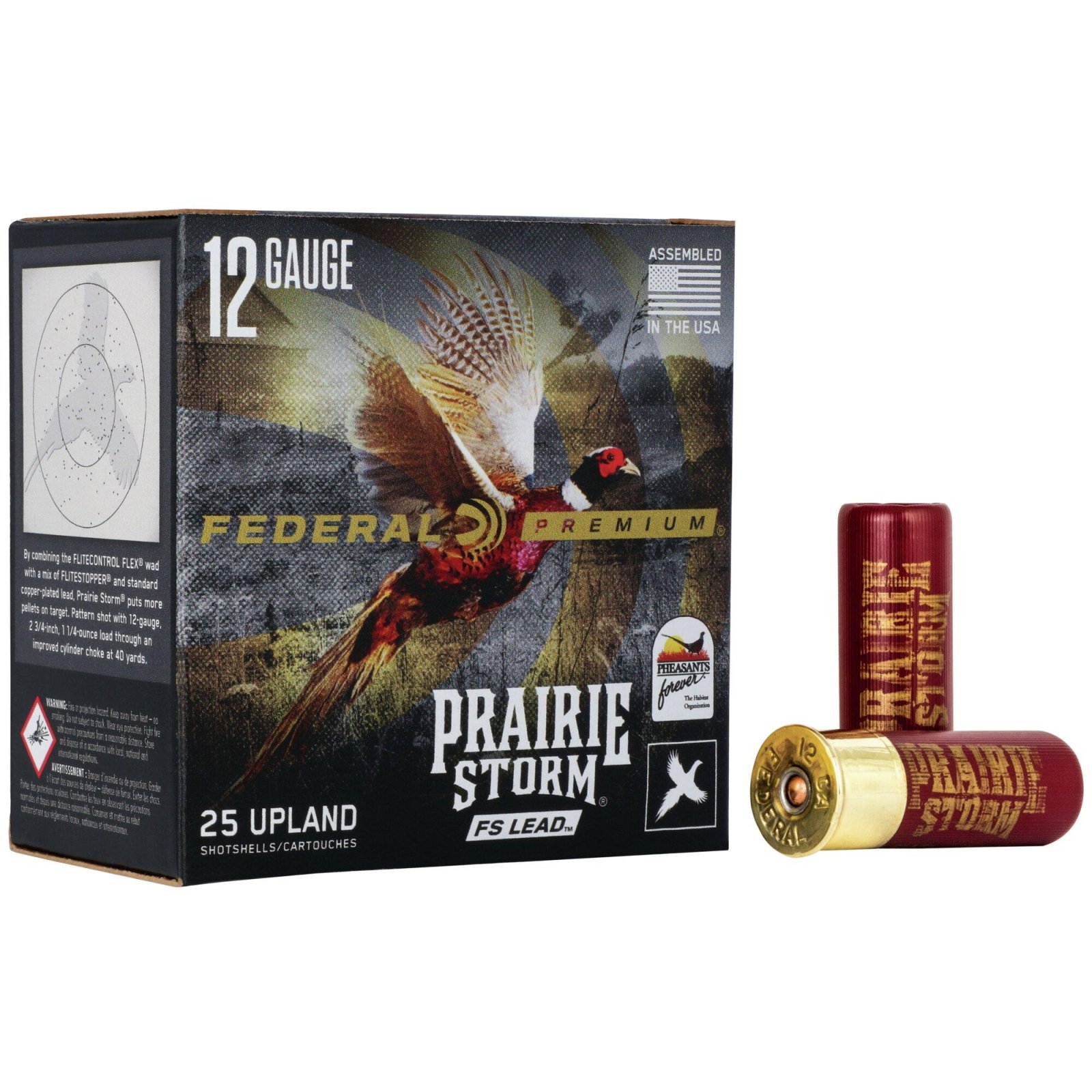 Federal PFX154FS 5 12 Gauge 2.75 in 1.25 oz #5 Shot 25 Rounds - Federal Premium Ammunition - 12 GAUGE 2.75"