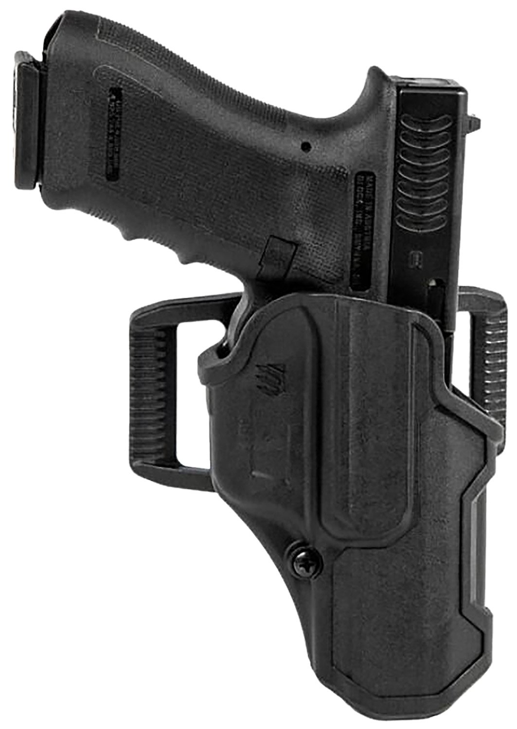 Blackhawk 410703BKR T-Series L2C Right-Hand Holster - Thumb-Activated Retention, Durable Black Polymer, OWB Carry - Blackhawk - BLACK