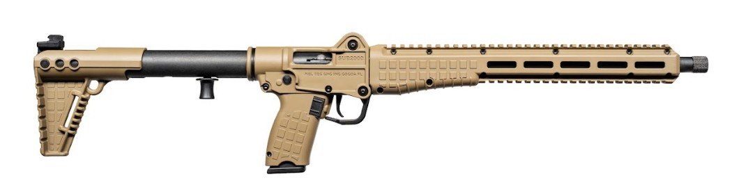 Kel-Tec Gen3 SUB2000 w/Glock Model 20 Style Grip 10mm Auto 15rd Magazine 16.15 Barrel Tan - Kel-Tec - 10mm