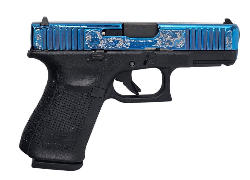 Glock 19 9MM FS BLUE POLISHED 15RD PI1950203-ENG