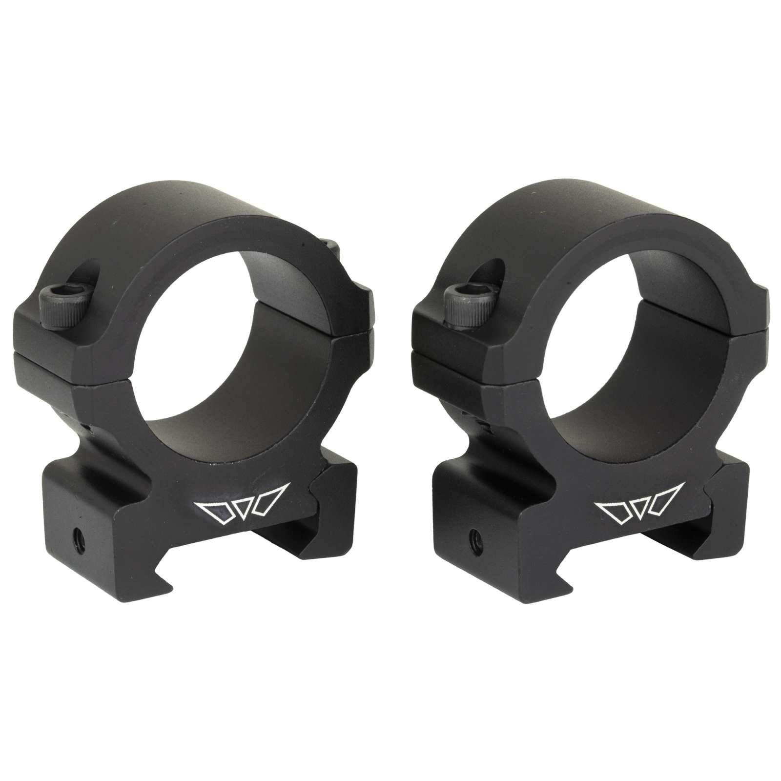 Warne V601M Horizontal Rings 1 Inch Medium Vapor Matte Black 0 MOA - Warne - 1"