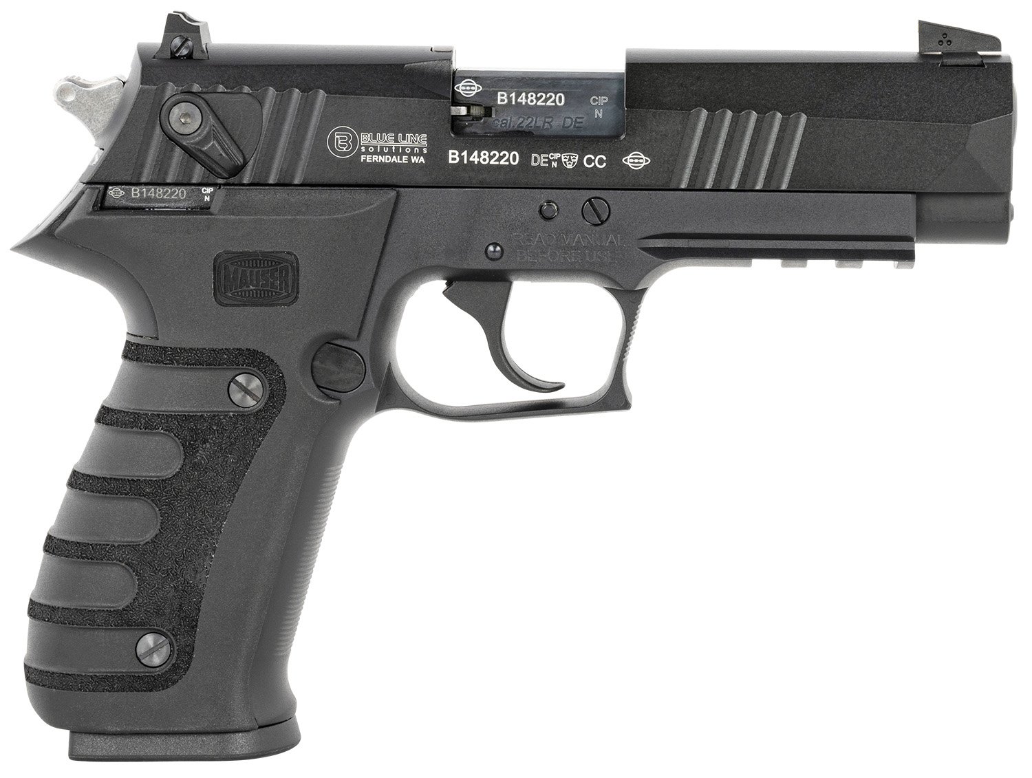 Mauser M20 22 LR Pistol 4 in Black Aluminum 10 Round Double Action