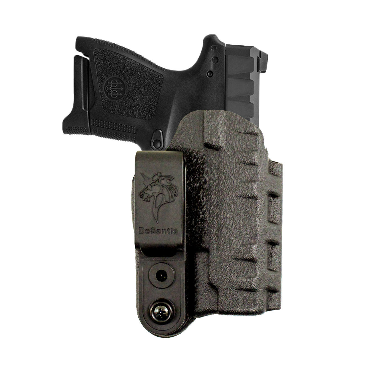 DeSantis 137KJ0XZ0 Slim-Tuk IWB Holster Black Kydex Ambidextrous Clip - DeSantis