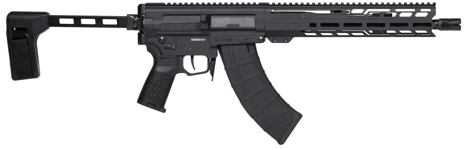 CMMG 86A9D0AAB Dissent Mk47 7.62x39 12.5" Barrel Armor Black