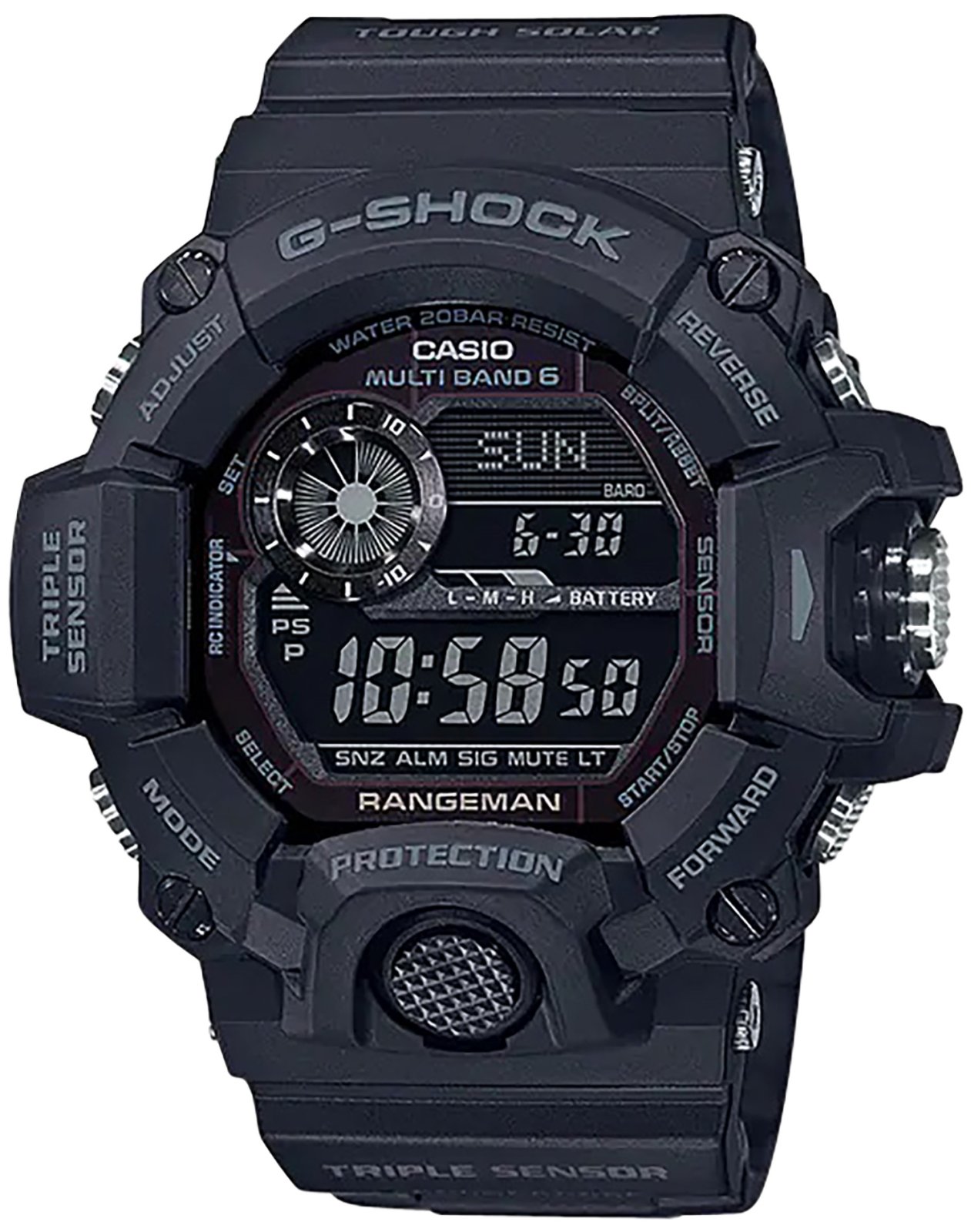 G-Shock GW94001B Tactical Rangeman Blackout Digital Compass Watch