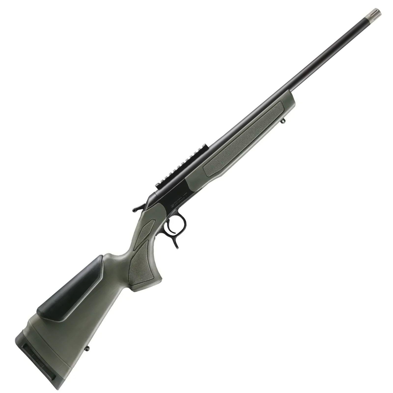 CVA Scout Spur Single Shot 28GA 22in XX-Full Turkey OD Green - CVA
