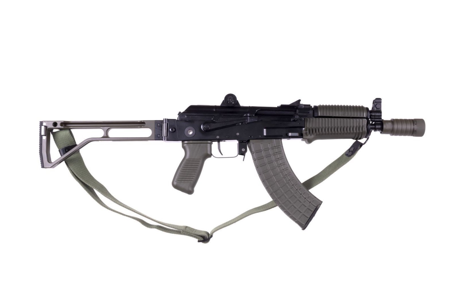Arsenal Factory SBR AR-M14SF TACT 7.62x39mm Rifle Tactical Right-Side Folding Stock Green - Arsenal