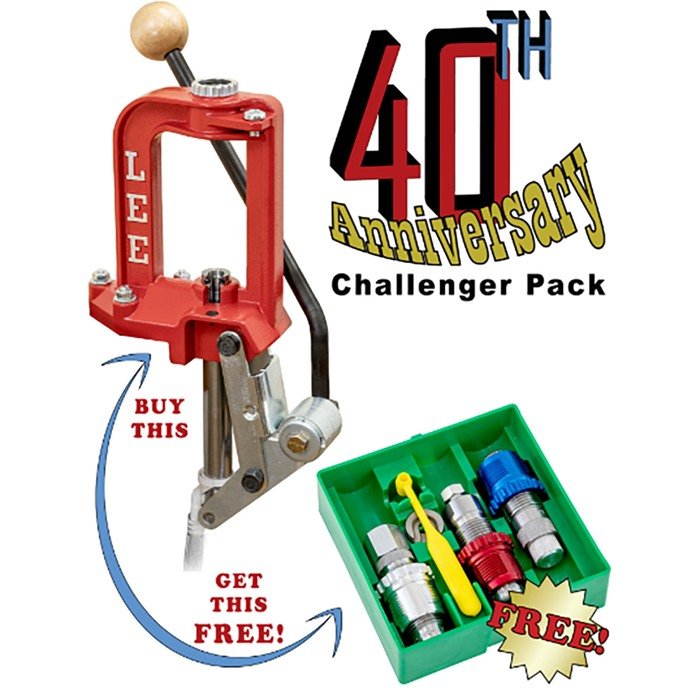LEE PRECISION 40TH ANNIVERSARY PACK W/40 S&W BREECH LOCK 3-DIE SET - LEE PRECISION