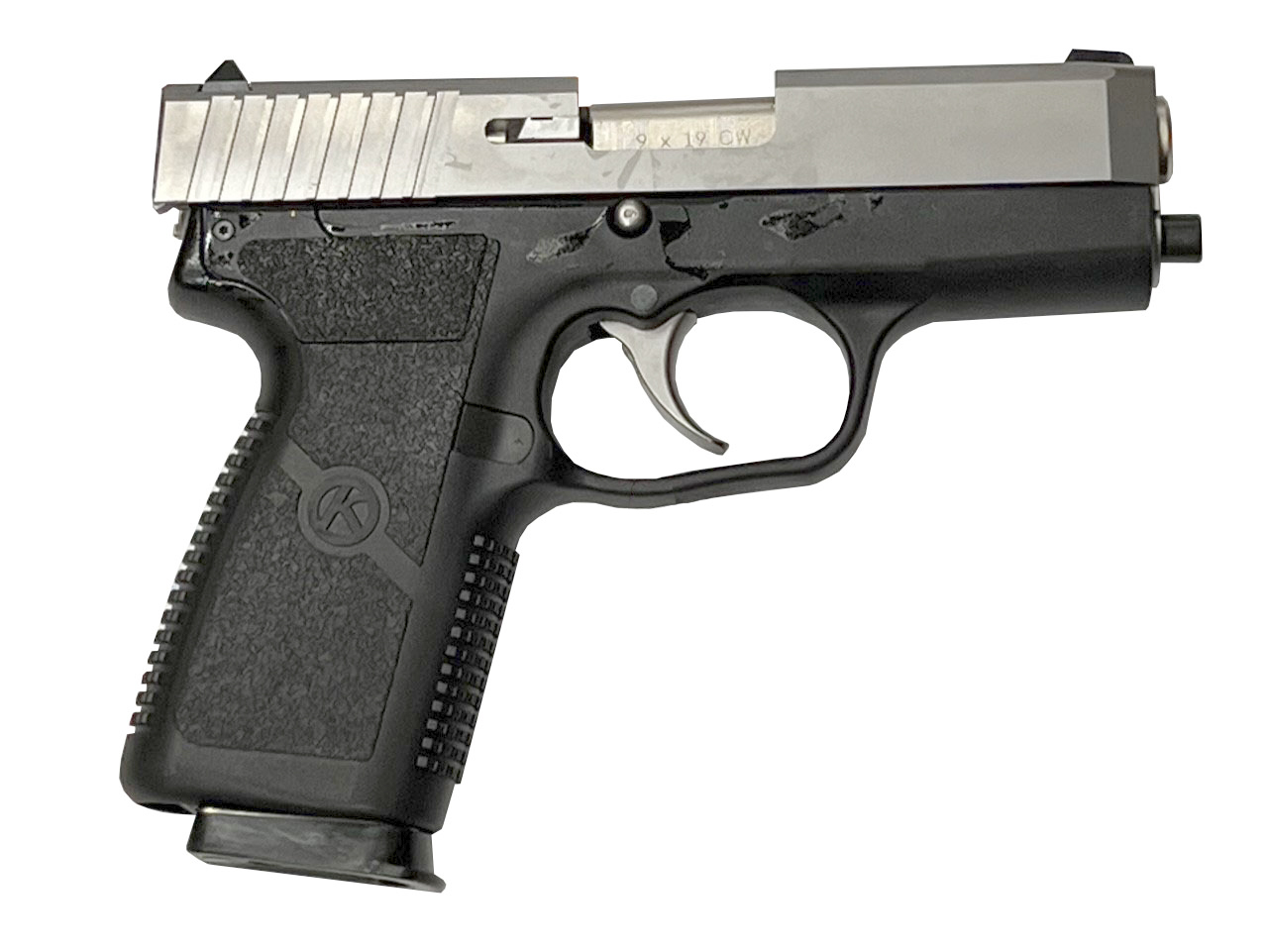 Kahr Arms ZCW9093 CW9 9mm, 3.5-Inch Barrel, Matte Stainless Steel Slide, Black Polymer Frame, 7+1 Round Capacity, Minor Blemishes