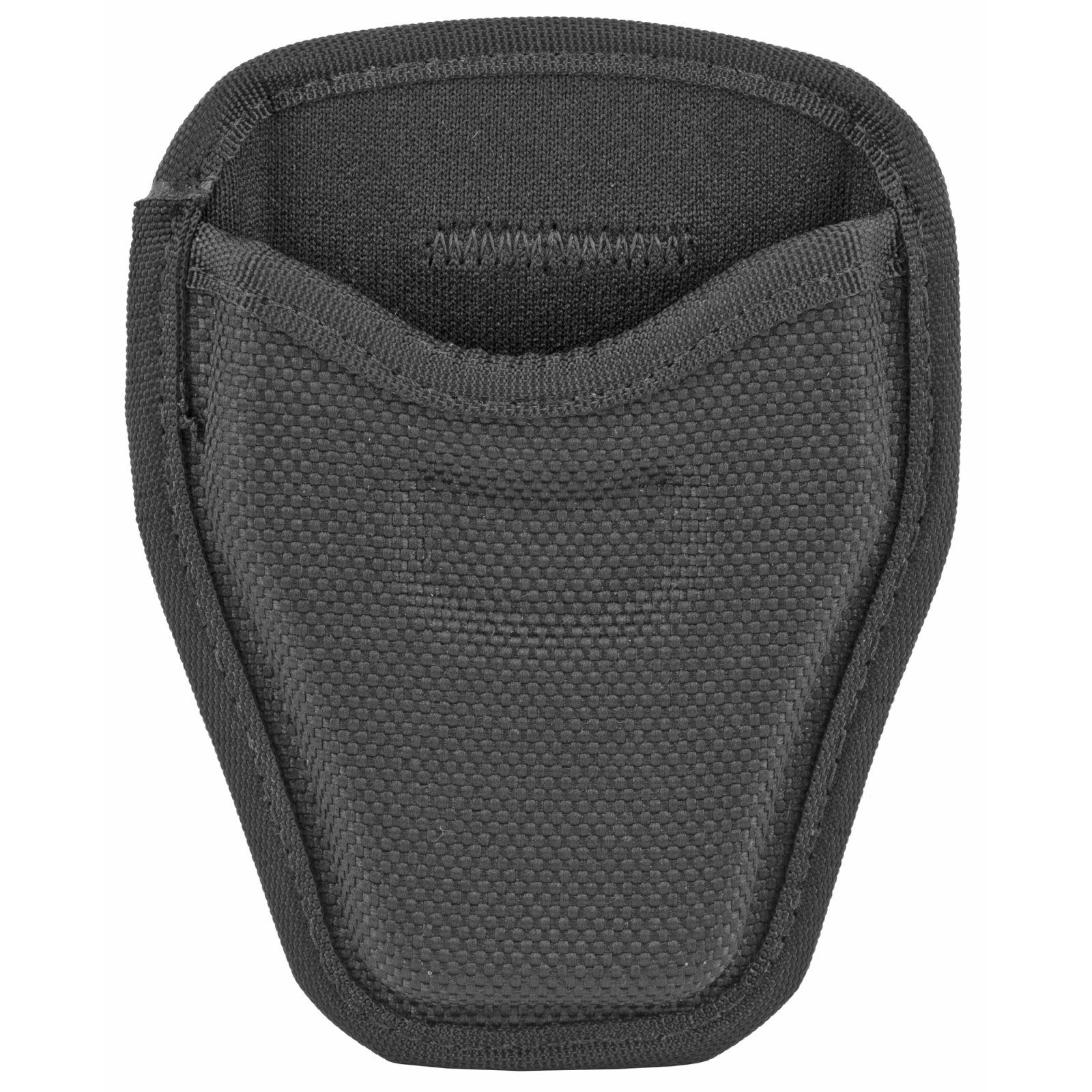 Bianchi 7334 Open Top Handcuff Case Black - Nylon Construction - Bianchi