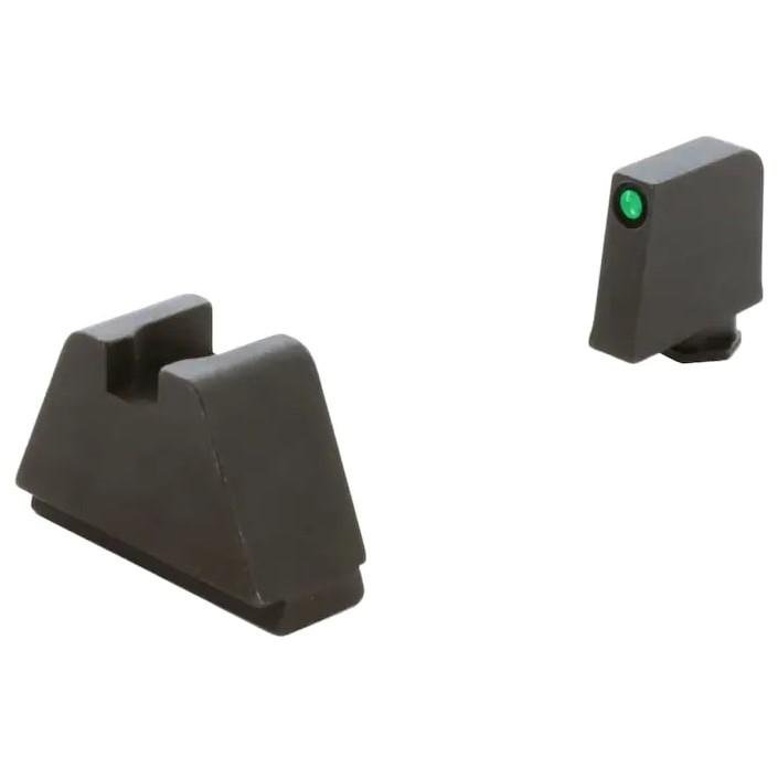 AmeriGlo GL-824 Optic Comp Sight Set for Glock G1-5 Green Tritium - Ameriglo