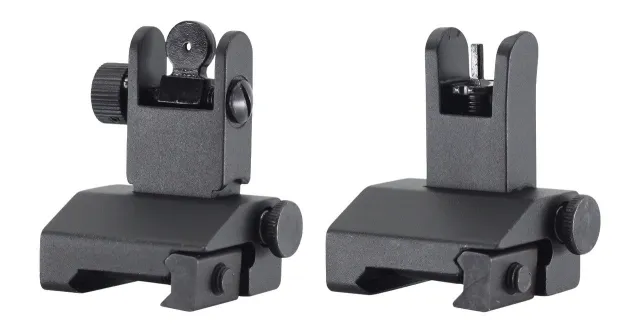 JE MACHINE TS-PS7B-AL FLIP UP F/R SIGHTS ALUM - JE