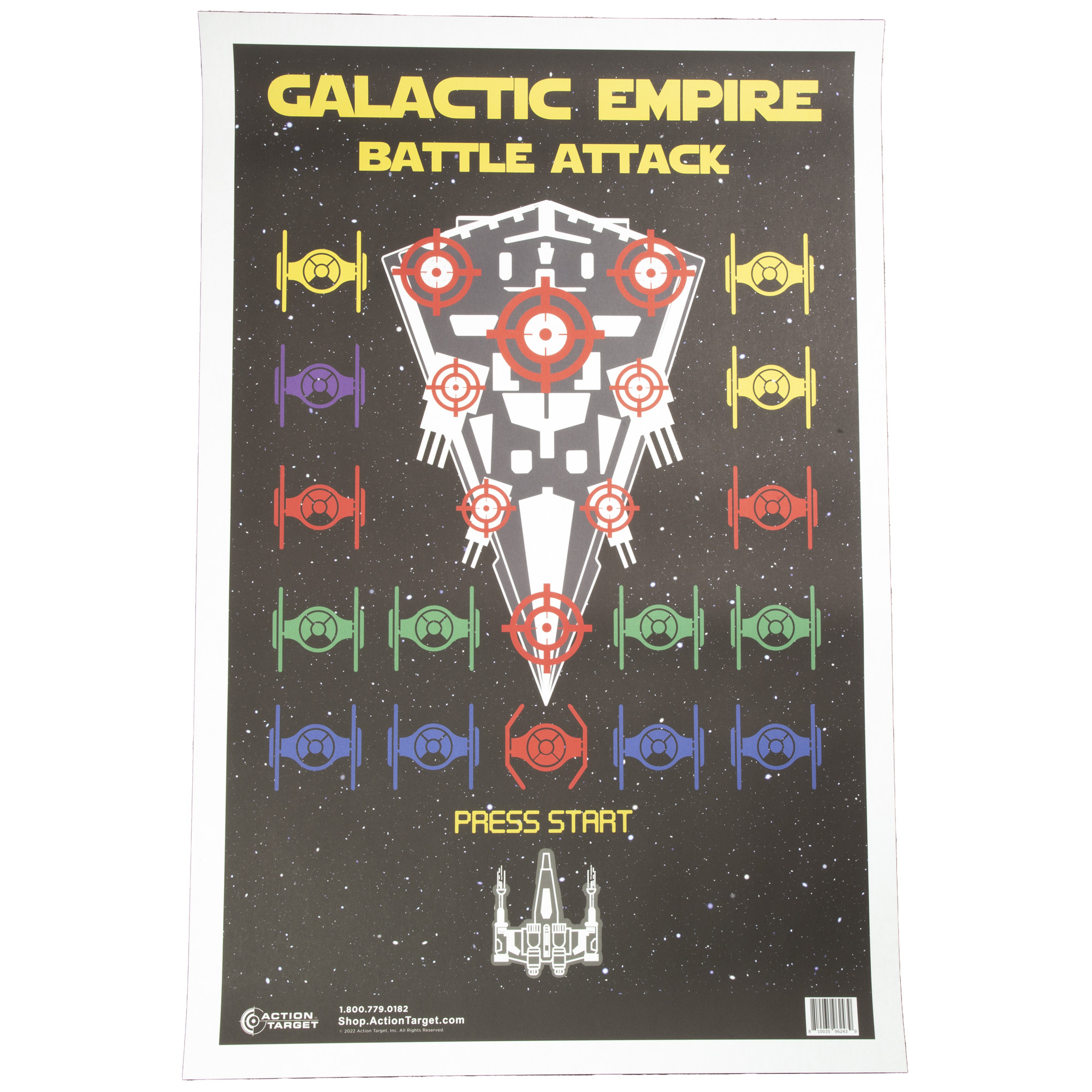 Action Target GS-GBSA-100 Galactic Empire Battle Attack, 23"x35", 100 Pack