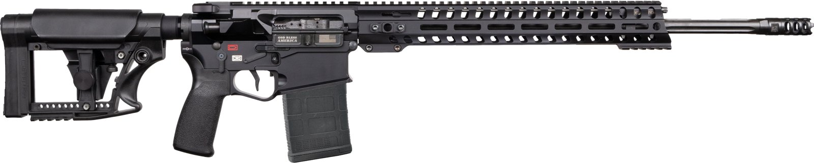 POF-USA Revolution DI 6.5 Creedmoor Semi-Auto Rifle 20" Barrel 20 Rounds Black - POF USA - 6.5 Creedmoor