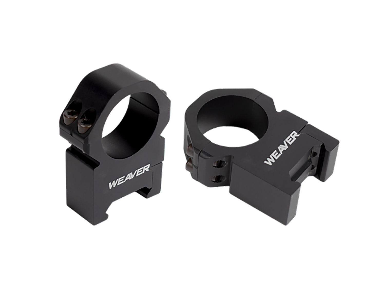 Weaver Precision Rings Matte Black 30mm Low