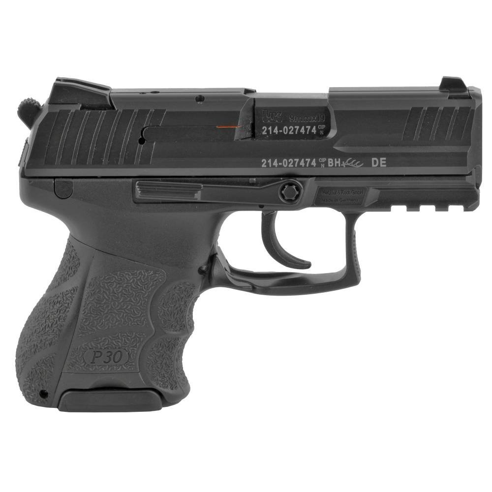 HK 81000299 P30SK Subcompact V3 SA/DA 9mm Luger 3.27" 13+1,10+1 (2) Black Black Steel Slide Black Interchangeable Backstrap Grip