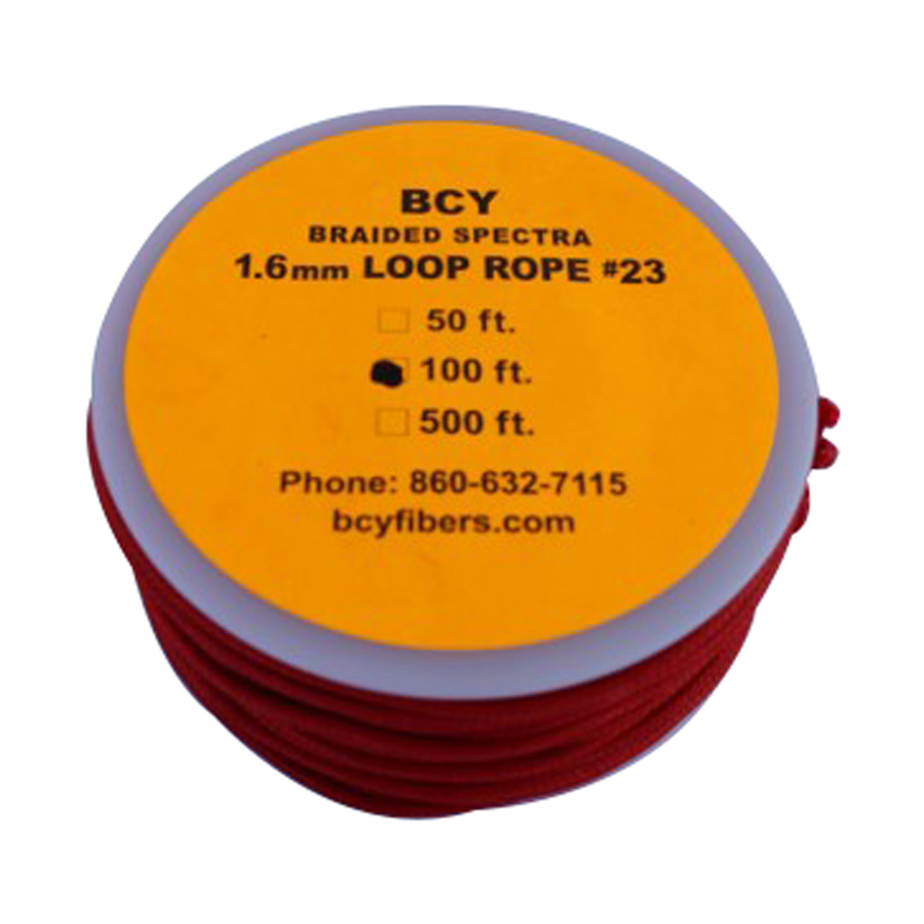 BCY 23 D-Loop Material Red 100 ft. - BCY