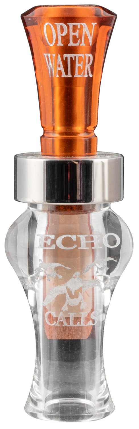 Echo 77758 Open Water Duck Call Bourbon Acrylic Single Reed Mallard - ECHO - DUCKS