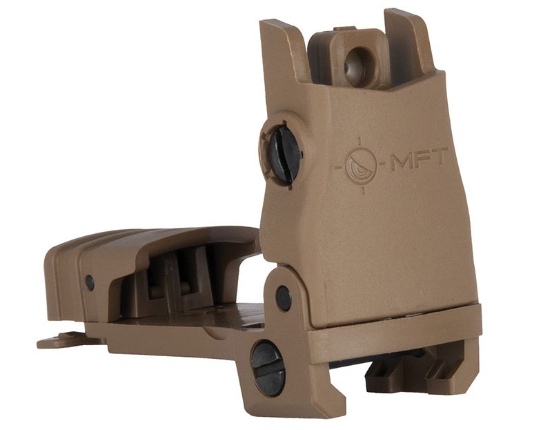 Mission First Tactical BUPSWR-SDE Flip Up Rear Sight Polymer Windage Adj