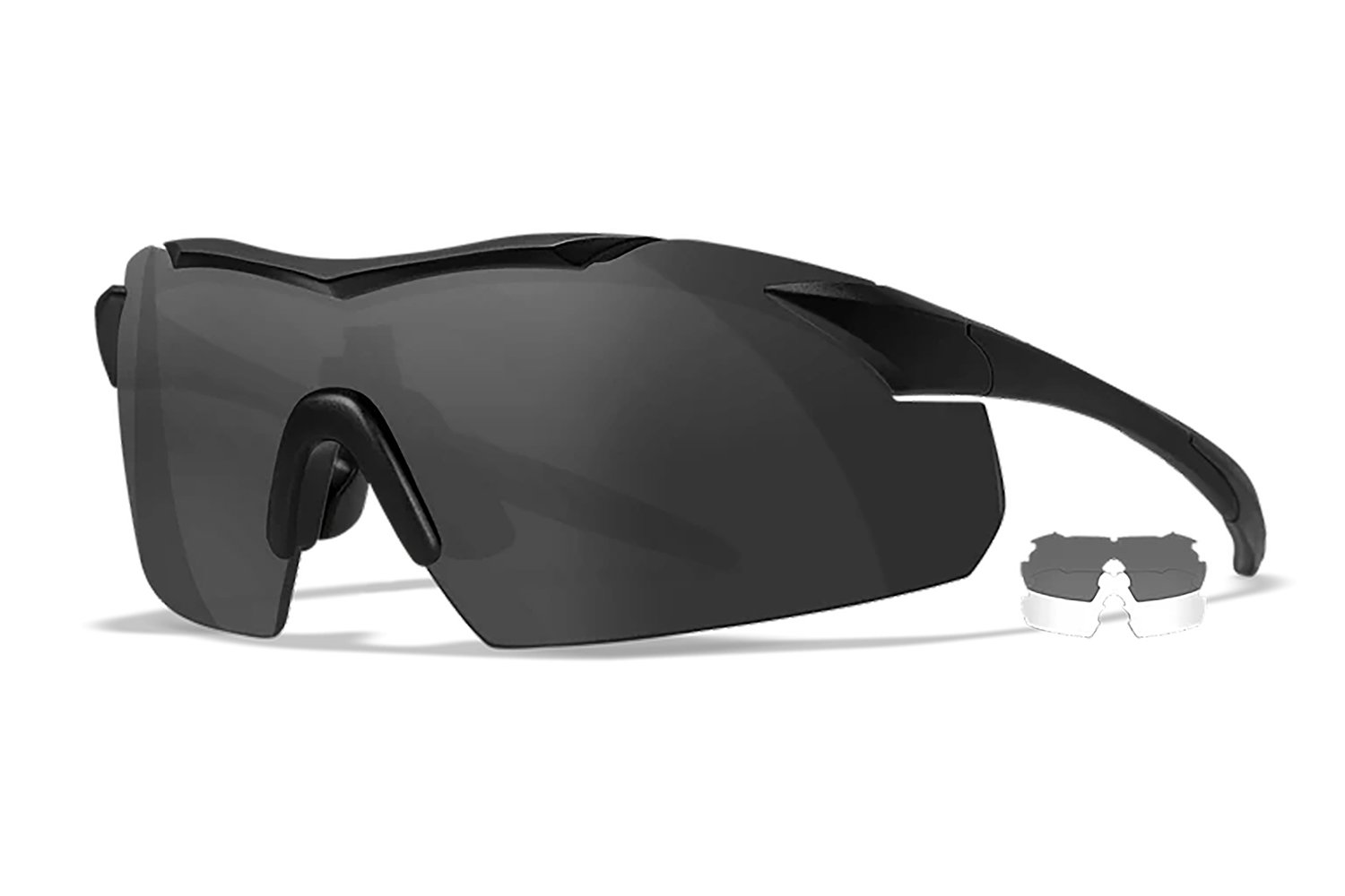 Wiley X 3501 Vapor Smoke Gray/Clear Lens Polycarbonate Matte Black Frame - WILEYX - MATTE BLACK