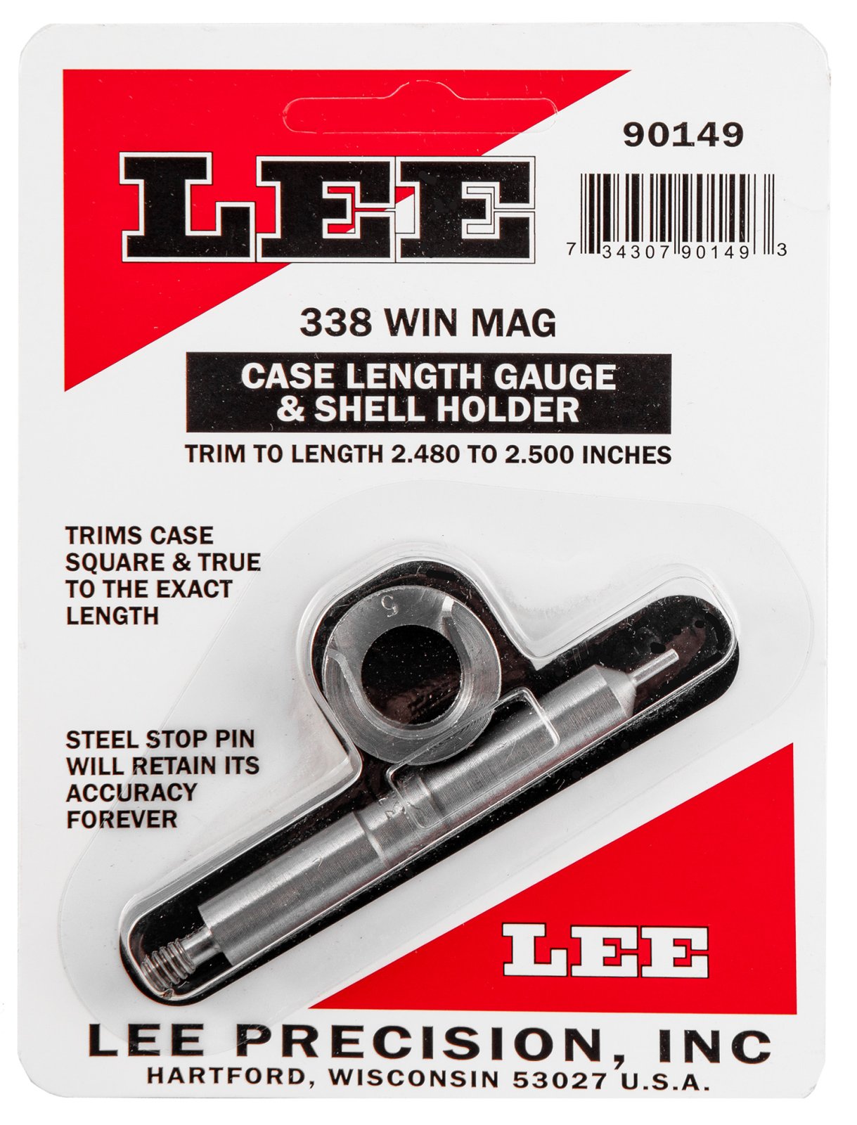 Buy Lee Reloading Case Length Gauge & Shell Holder 338 online