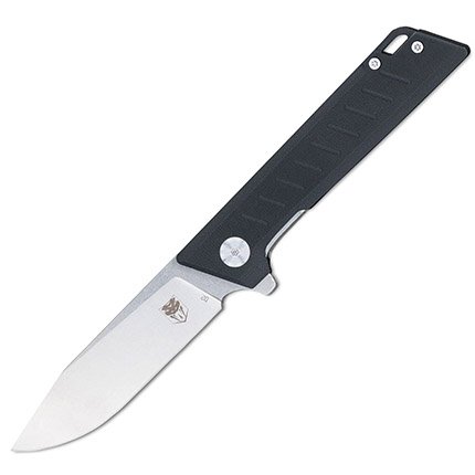 CobraTec CTRTDD2BLK Riptide Black D2 Blade Drop Point Knife - CobraTec Knives