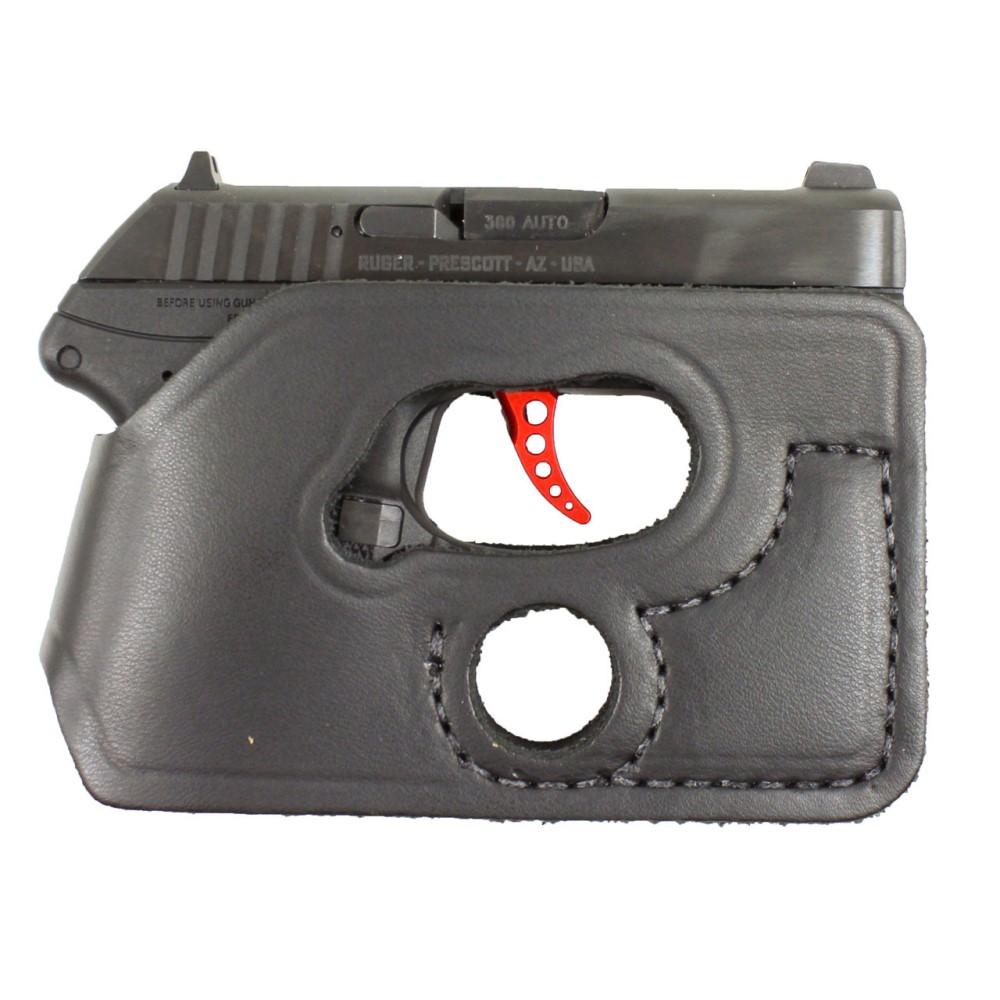 DeSantis 110BJR7Z0 Pocket Shot Holster Ambi Leather Ruger LCP Black - View 2