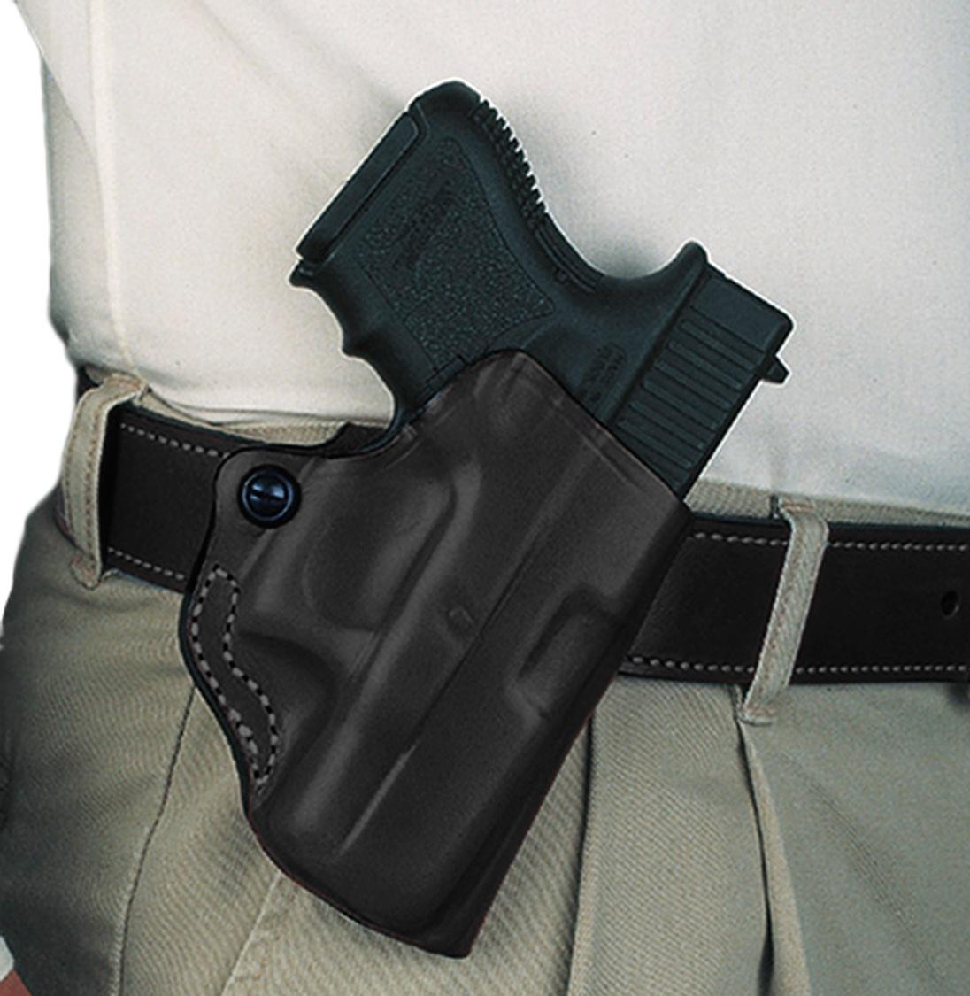 DeSantis 019BAX7Z0 Mini Scabbard OWB Black Nylon for S&W M&P Shield 9/40 - View 2