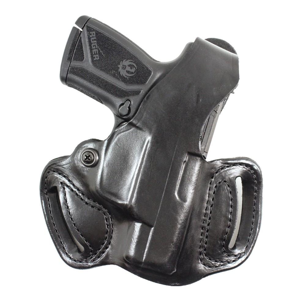 DeSantis 085BA8JZ0 Thumb Break Mini Slide OWB Black Leather Holster Sig P365 - View 2