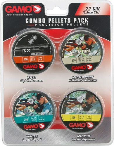Gamo 63209295554 .22 Cal Combo Assortment TS-22 Hunter Mag & MP Pellets - View 2