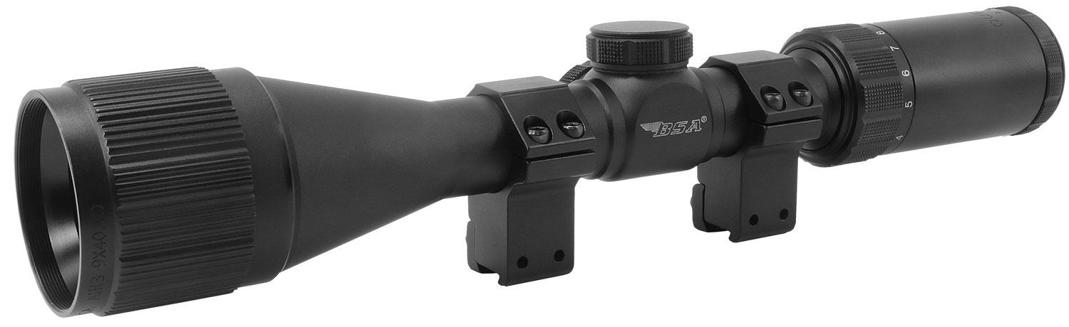 BSA AIR39X40AO Outlook Matte Black 3-9x40mm AO Mil-Dot Rifle Scope - View 2