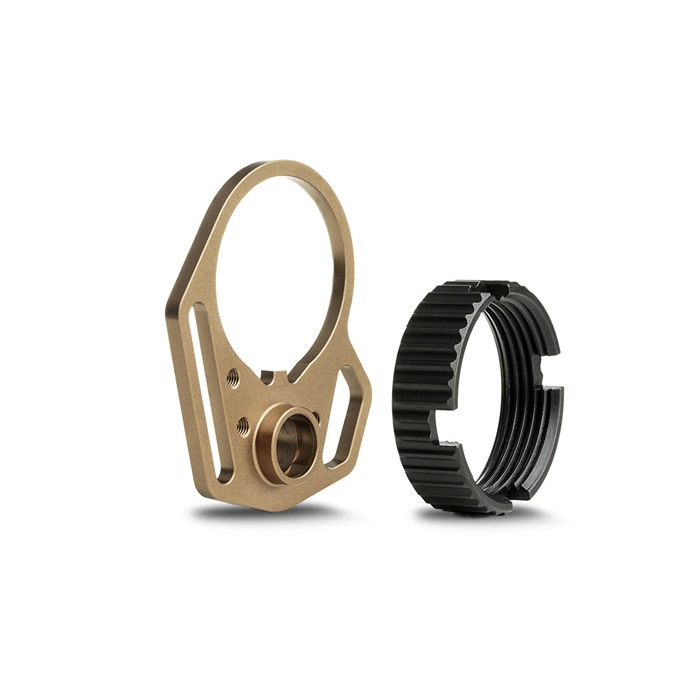 Strike Industries Ultralight Multi-FUNTION End Plate & Anti-Rotation FDE - View 2
