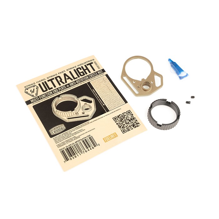 Strike Industries Ultralight Multi-FUNTION End Plate & Anti-Rotation FDE - View 5