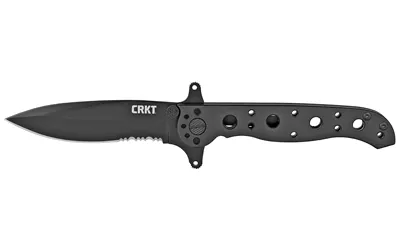 CRKT M21-10 3.1" Serrated Drop Blade Black Stainless Steel Handle - View 2