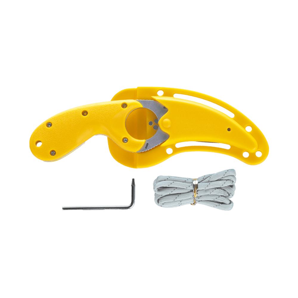 CRKT Bear Claw 2511Y Dagger Folding Knife Yellow Handle - View 2