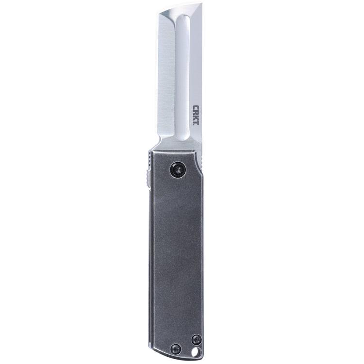 CRKT 5915 Minimalx 2.1" Chisel Blade Gray Stainless Steel Handle - View 2