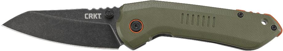 Overland Outdoor Folding Knife 3 in Blade High Carbon Steel Stonewash Finis - View 2
