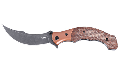 CRKT 7465 Ritual 3.3" Persian Blade Brown Micarta Stonewash Finish - View 2
