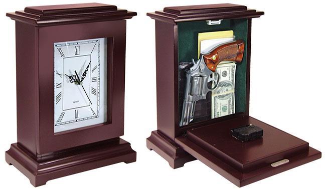RGC Peace Keeper 797053001794 Mahogany Gun Clock Concealment Vault - View 2