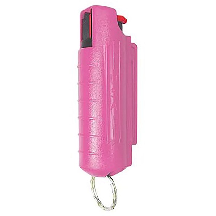 PSP PEPPER SPRAY w/ PINK HARD CASE W/ KEY RING 1/2 OZ. - View 2