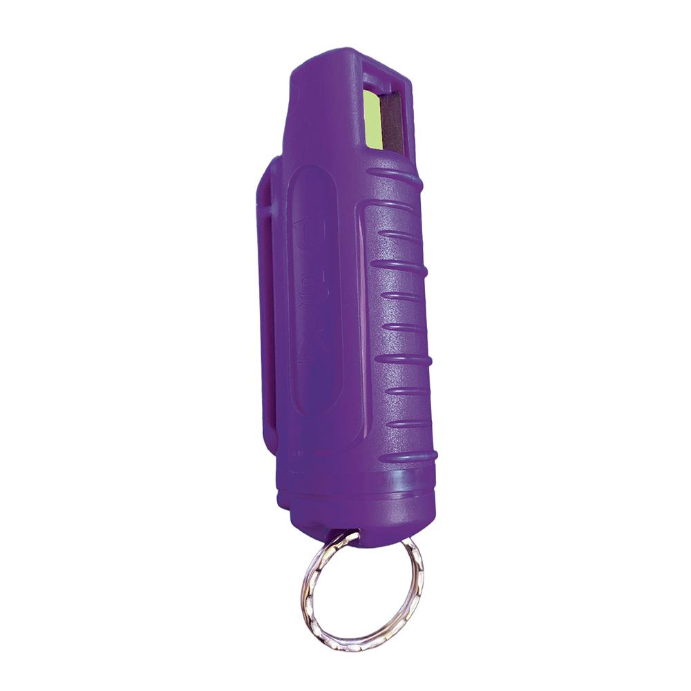 1/2 Oz. Pepper Spray W/Hard Case & Key Ring- Purpl - View 2